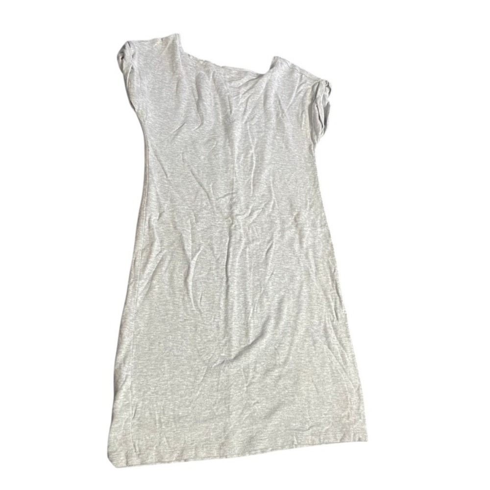Lou & Grey Gray Relaxed Fit T Shirt Sweater Dress XS Rayon Spandex Comfort